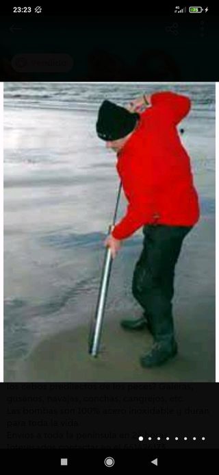 Bombas chuponas para sacar cebo de pesca