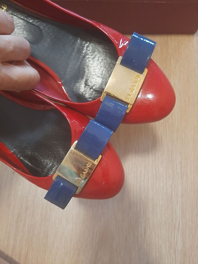 Zapatos charol tacón El Ganso