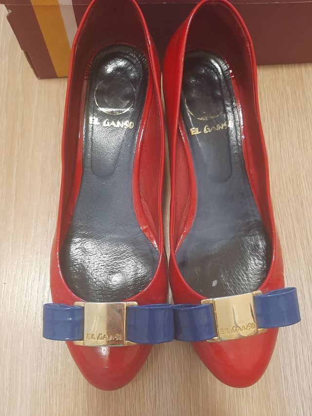 Zapatos charol tacón El Ganso