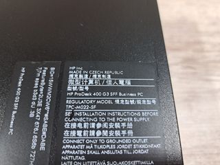 Ordenador HP 400 G3 SFF i3 6100 8GB 120SSD 500GB
