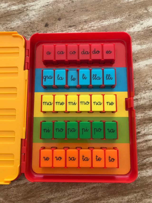 Juego de construir silabas