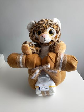 Moto de Pañales con Peluche