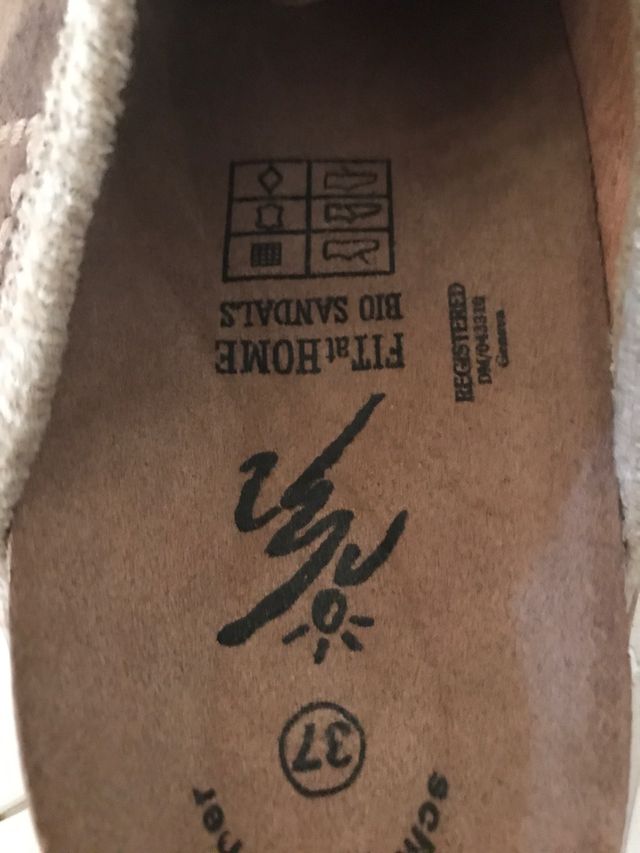 Bio Sandals talla 37 con bordado