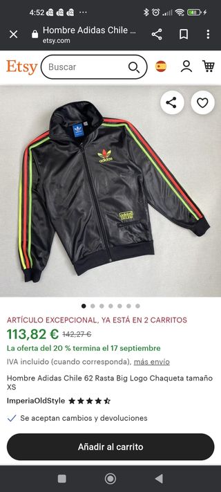 Chaqueta Adidas original XL