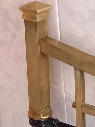 Cama forja, hierro y laton  105 cm