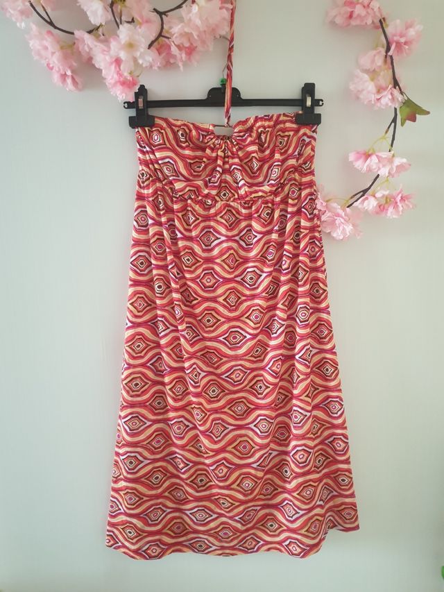 Vestitino a fascia con laccetti. Made in Italy