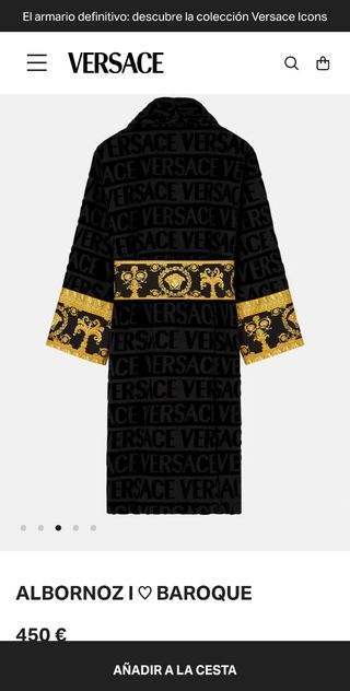 bata Versace Nueva a Estrenar (Tamaño XL