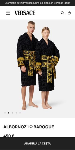 bata Versace Nueva a Estrenar (Tamaño XL