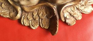 Ángeles de madera tallada Vintage Diseño