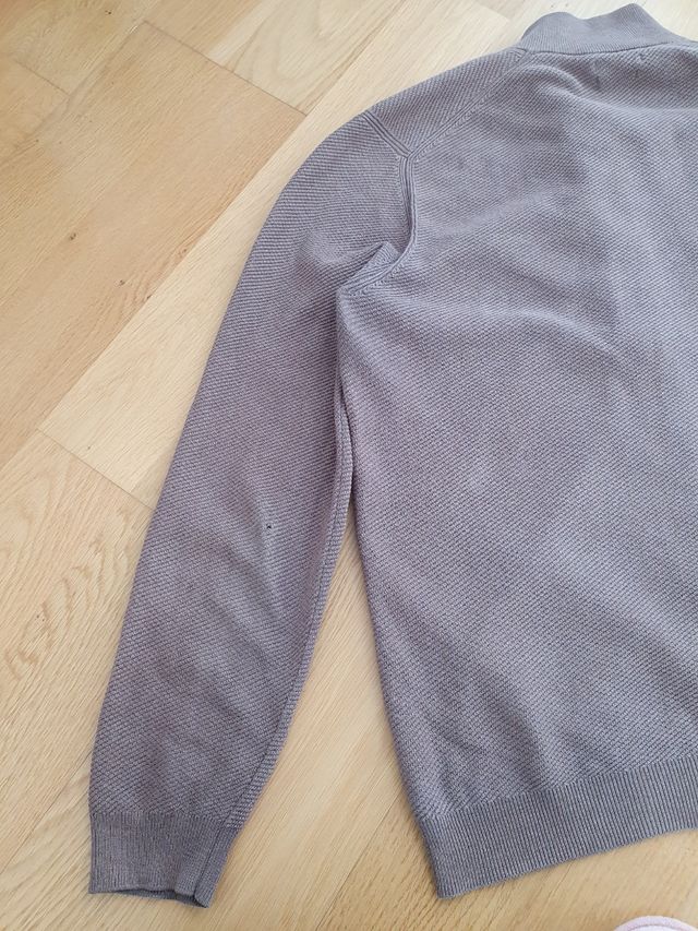 Chaqueta punto arena Talla XL hombre Massimo Dutti