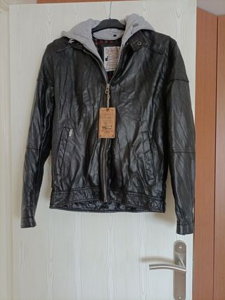 cazadora  piel