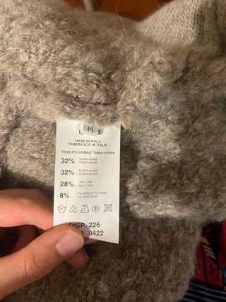 Abrigo de lana, mohair y alpaca