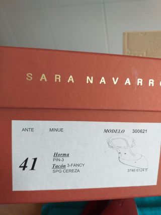 Talla 41 ante malva Sara Navarro