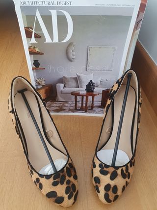 Zapato leopardo Talla 39 Zara