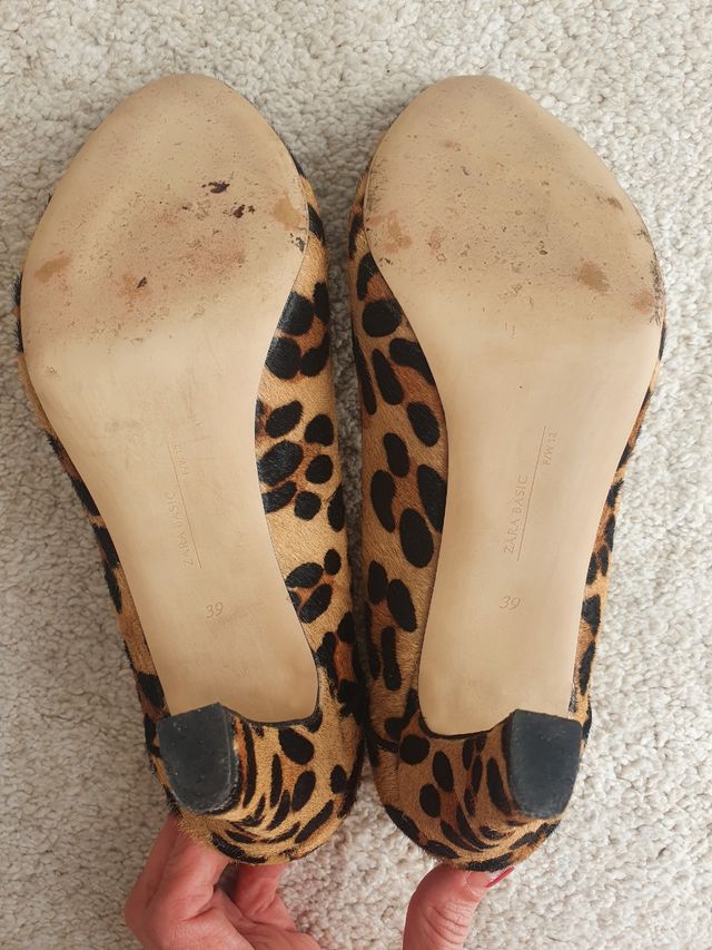 Zapato leopardo Talla 39 Zara