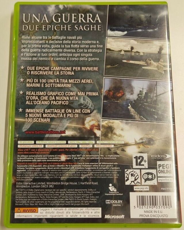 Gioco Battlestations Pacific per Xbox 360