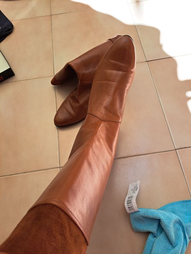 Botas de piel genuina  para entretiempo.38