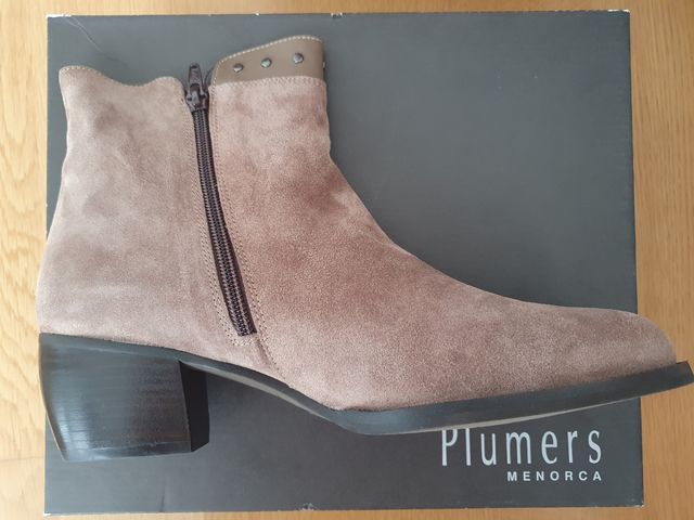 Botín bajo de piel Nuevo para mujer talla 40