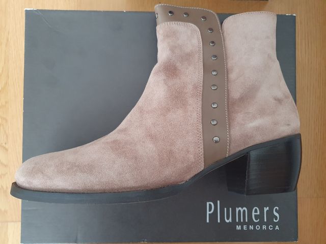 Botín bajo de piel Nuevo para mujer talla 40