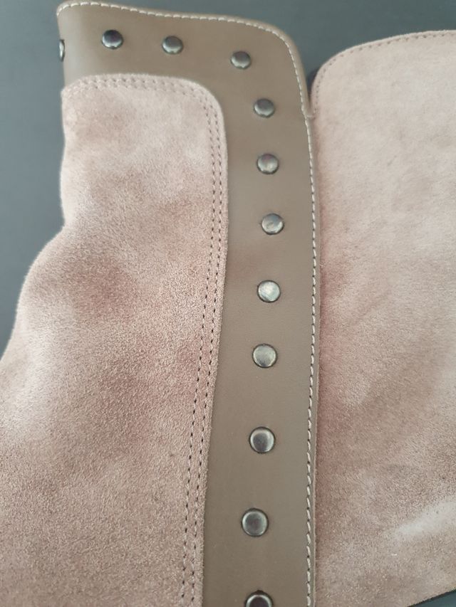 Botín bajo de piel Nuevo para mujer talla 40