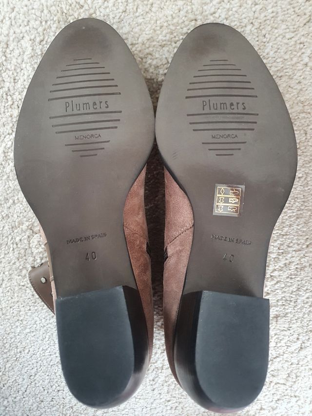 Botín bajo de piel Nuevo para mujer talla 40