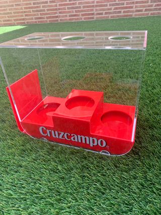  OFERTA Expositor de botellas Cruzcampo 