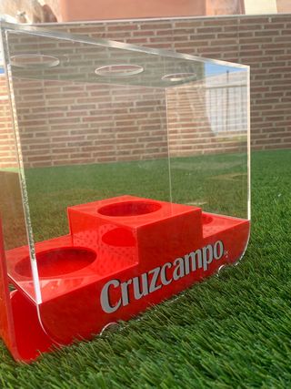  OFERTA Expositor de botellas Cruzcampo 