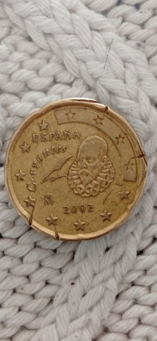 A12 - Error , 20 Céntimos España 2002 .
