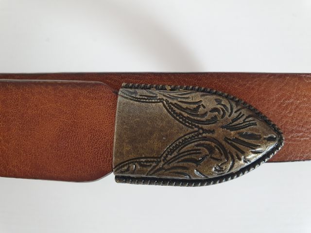 Lote cinturón de piel color marrón