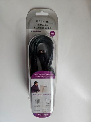 cable VGA macho hembra 3m NUEVO