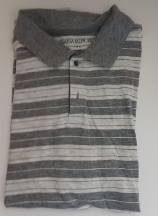 Polo hombre gris. Talla L (USA) Banana Republic