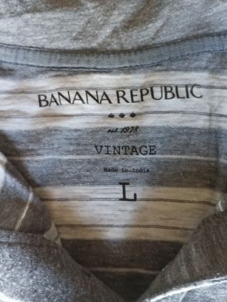 Polo hombre gris. Talla L (USA) Banana Republic