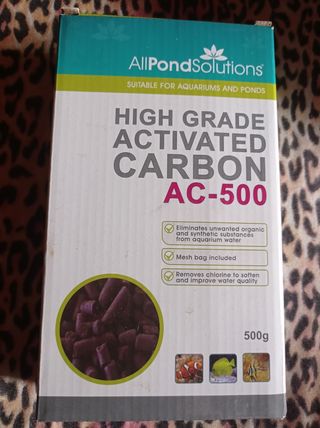 Filtro, calentador y carbón activo para peceras