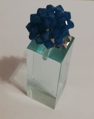 Sortija bisutería de tupies Swarovski. 