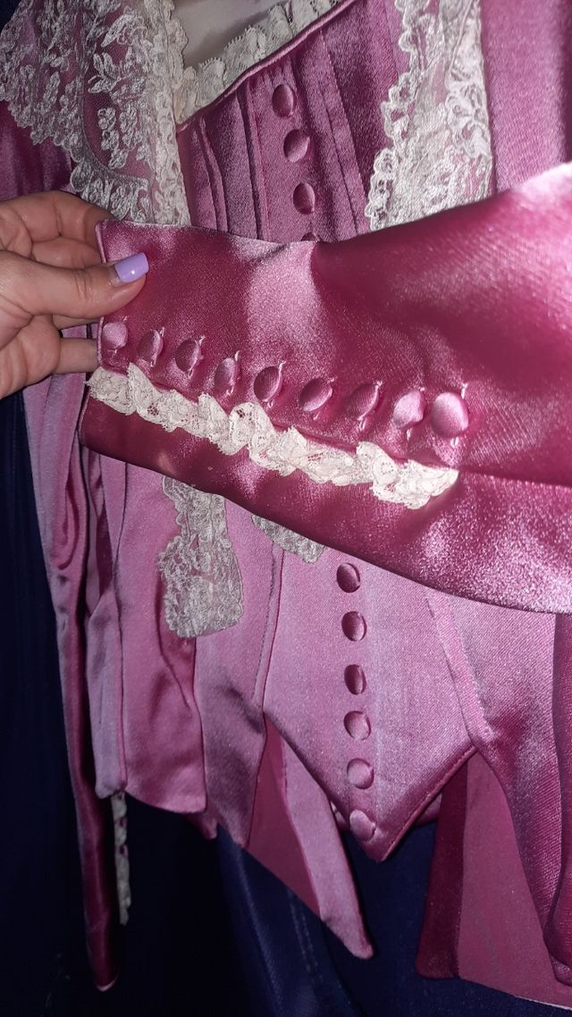 Corpiño de manga larga rosa, talla 34