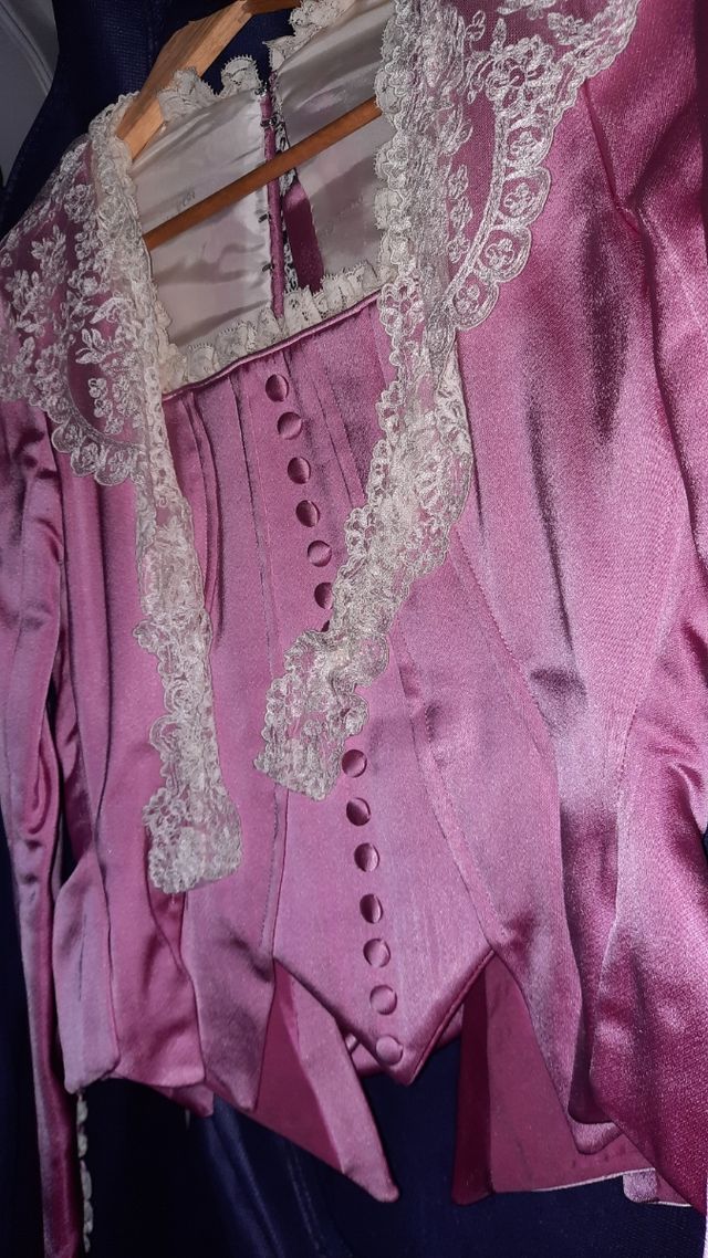 Corpiño de manga larga rosa, talla 34