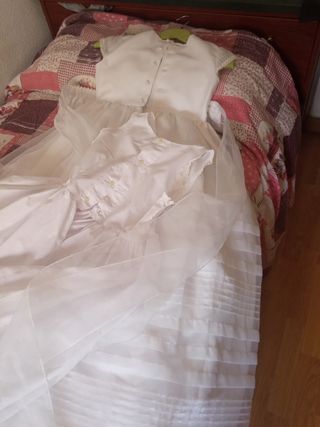 vestido de comunion. regalo combinacion
