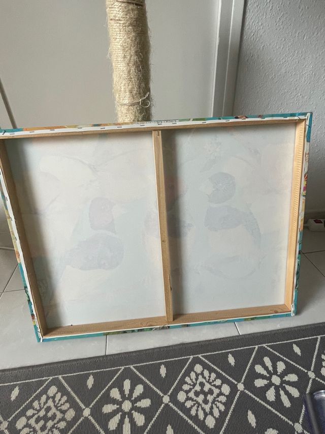 Cuadro pájaros exótico