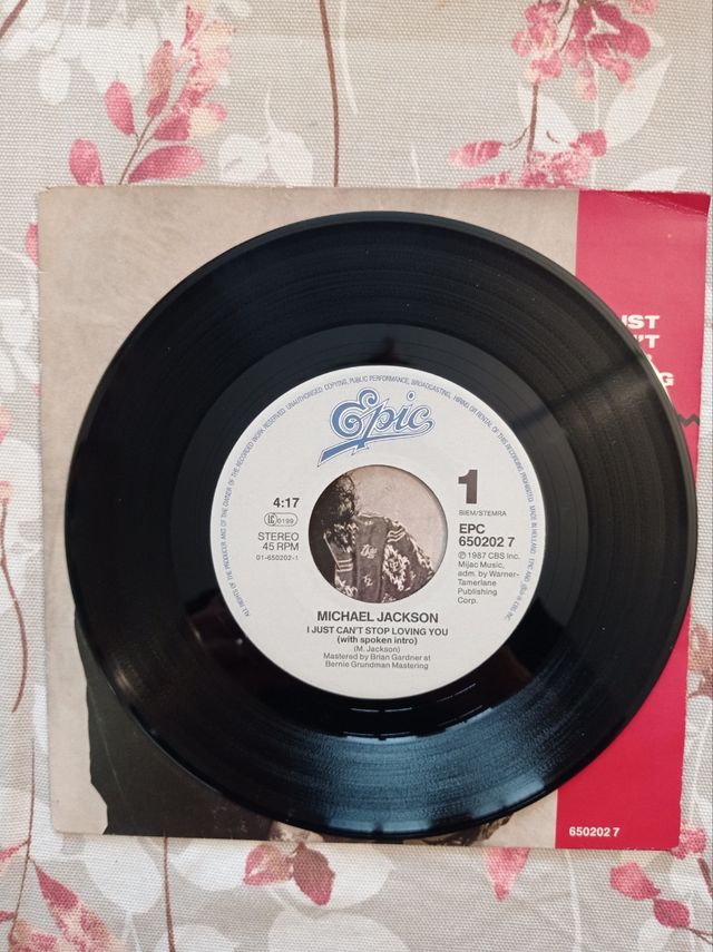 Disco vinile 45 giri Michael Jackson 