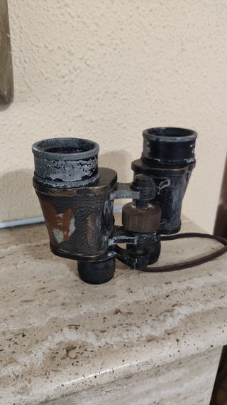 ANTIGUOS PRISMÁTICOS MILITARES LUMINOR. DECORACIÓN