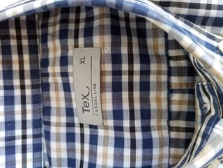camisa cuadros manga larga