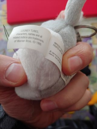 Cuatro peluches de looney toons tunes 1999 play by