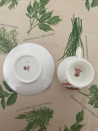 Taza y plato porcelana San Petersburgo