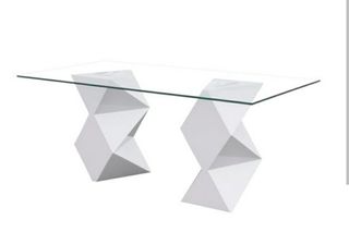 mesa diseño cristal