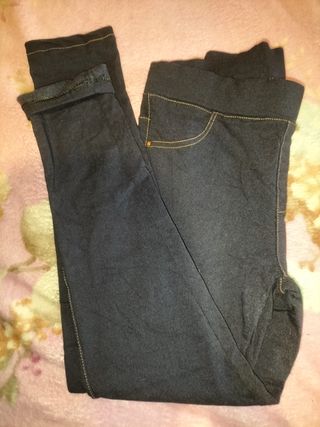 pantalón emitando vaquero elástico 