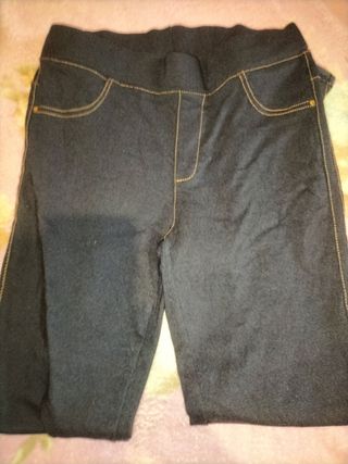 pantalón emitando vaquero elástico 