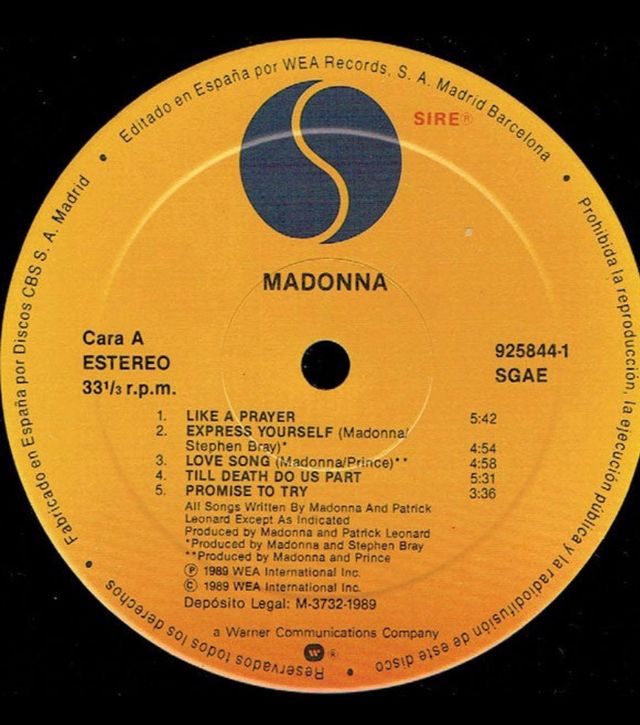 2 Vinilos Lp Madonna. 15 euros la unidad