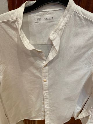 Camisa cuello chino chico Zara 10 año