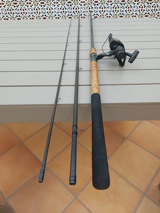 Caña de pescar Carbon Match y carrete