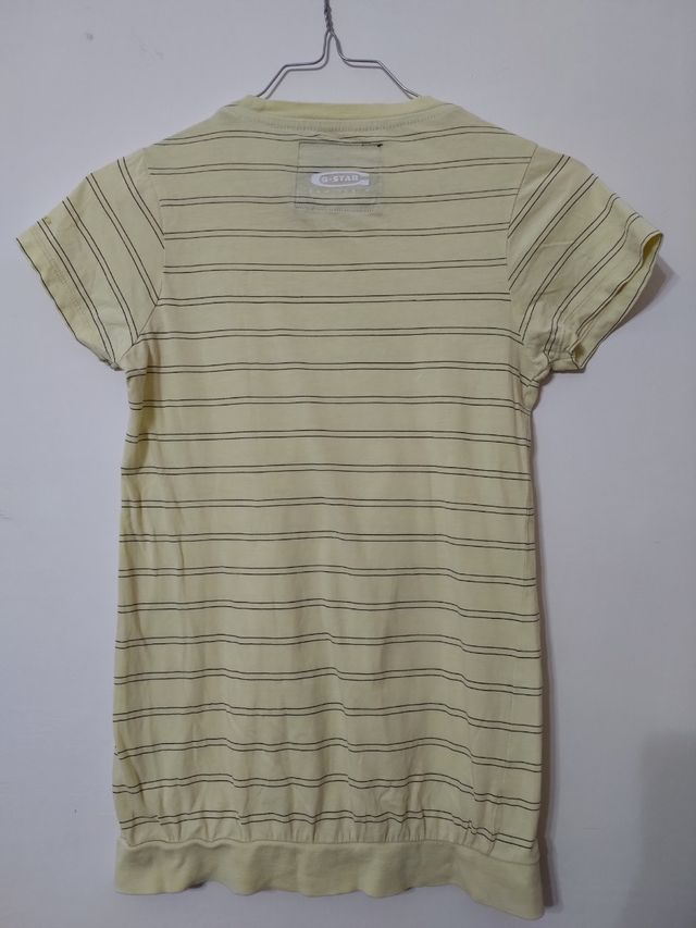 T-shirt gialla a righe G-Star Raw